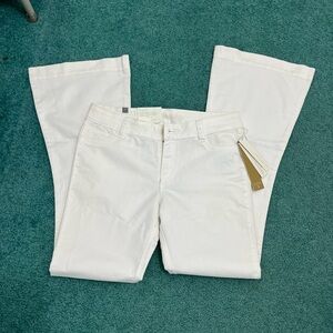 LC Lauren Conrad Women's High Rise Flare Jeans - White